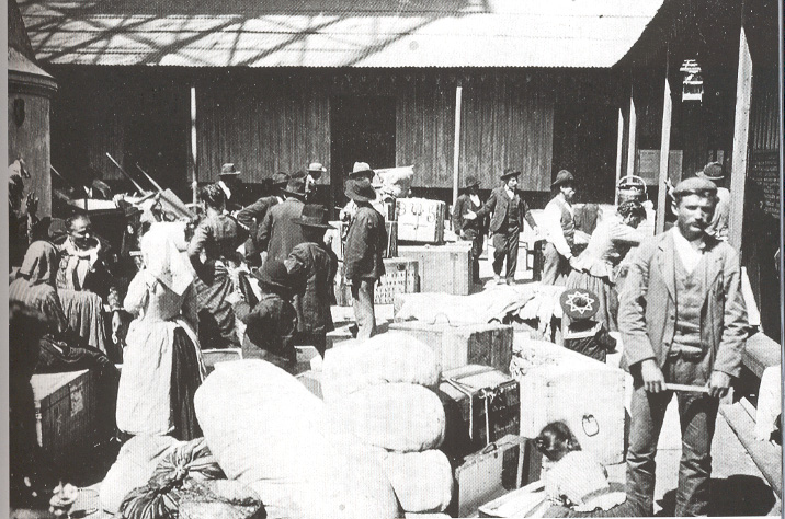 1904 - Buenos Aires - Il porto all'arrivo degli emigranti