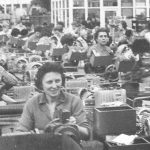 1948 - Baden-Baden (Germania) - Il reparto "avvolgimento motori" della Brown Boveri, con molte operaie italiane