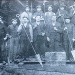 1912 - Villerupt (Francia) - Gruppo di fonditori nell'acciaieria di Aubrives