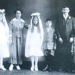 1905 - Pittston (Pennsylvania-USA) - Comunione delle figlie di una famiglia originaria di Nocera Umbra